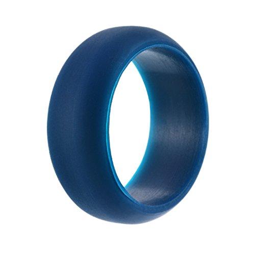 Silicone Wedding Ring For Men, Affordable Silicone Rubber Wedding Bands-Rings-Jewelry_supplies-Blue-9-Innovato Design