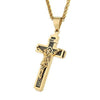 Catholic Jesus Christ on INRI Cross Crucifix stainless steel Pendant Necklace 24