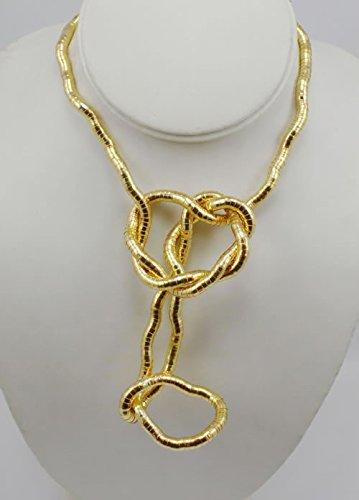 Wear You Like Fun Twisted Necklace 5mm Thickness 90cm Length Bendable Snake Chain Flexible Twist Jewelry Bendy Necklaces-Necklaces-Innovato Design-Gold-Innovato Design