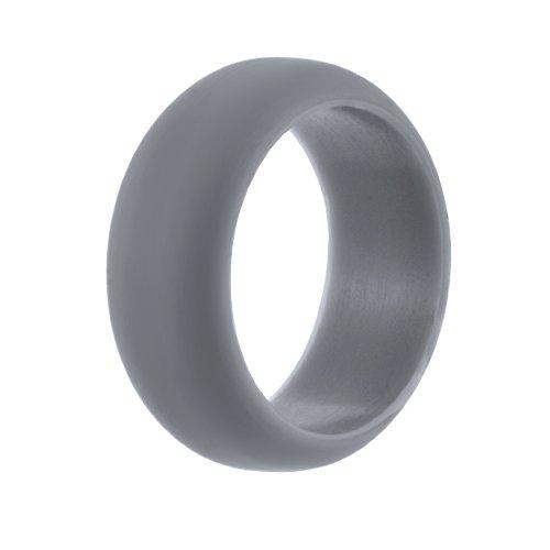 Silicone Wedding Ring For Men, Affordable Silicone Rubber Wedding Bands-Rings-Jewelry_supplies-Grey-9-Innovato Design