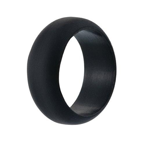Silicone Wedding Ring For Men, Affordable Silicone Rubber Wedding Bands-Rings-Jewelry_supplies-Black-9-Innovato Design