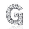 925 Sterling Silver CZ Simulated Diamond Stud Earrings Fashion Alphabet Letter Initial Earrings-Earrings-Innovato Design-G-Innovato Design