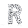 925 Sterling Silver CZ Simulated Diamond Stud Earrings Fashion Alphabet Letter Initial Earrings-Earrings-Innovato Design-R-Innovato Design