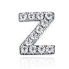 925 Sterling Silver CZ Simulated Diamond Stud Earrings Fashion Alphabet Letter Initial Earrings-Earrings-Innovato Design-Z-Innovato Design
